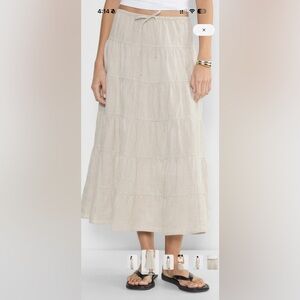 Aritzia Wilfred Bouquet Linen Skirt